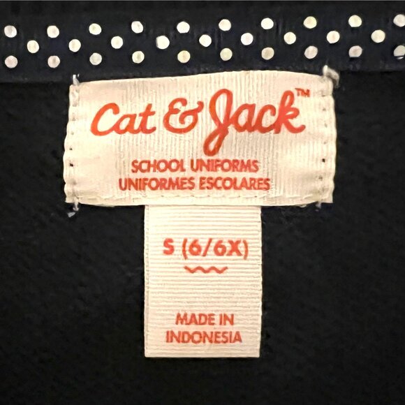 Girls Navy Blue Cable Knit Uniform Cardigan Sweater Crew Neck Button Up S M L XL - Picture 6 of 12